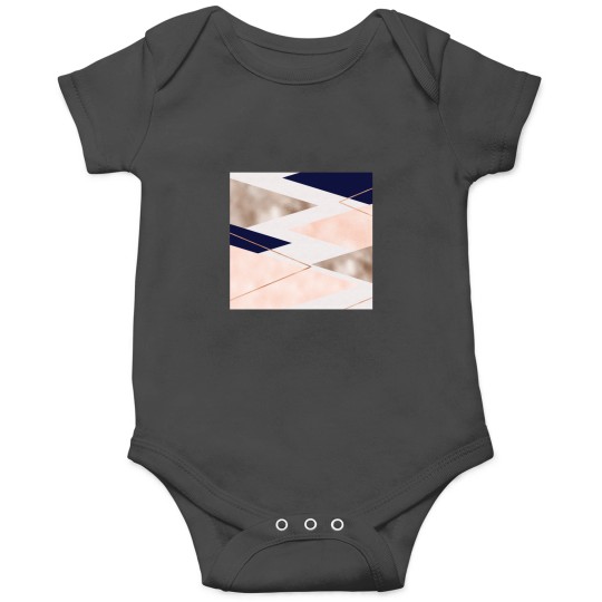 Discover Rose gold french navy geometric Onesies