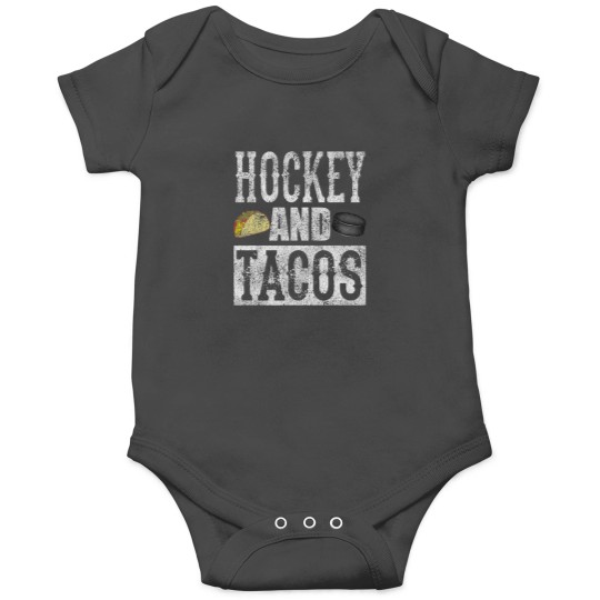 Discover Hockey And Tacos Funny Taco Distressed Onesies