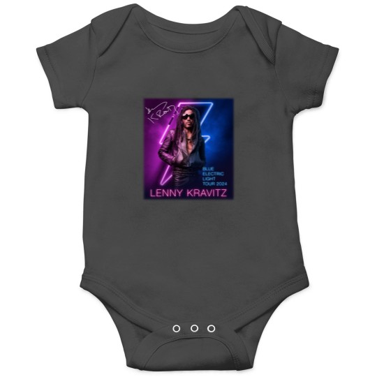 Discover Lenny Kravitz Electric Blue Light Tour 2024 Signature Unisex Onesies All Size