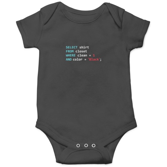 Discover Programmer SQL Query Geek Database Coding Onesies