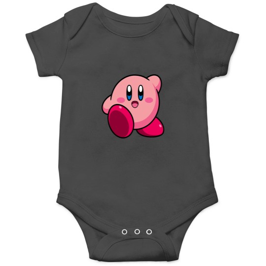 Discover Kirby Happily Waving Hello Cutie Nintendo Hero Portrait Onesies