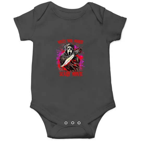 Discover Scream Ghostface What's Your Favorite Scary Movie Onesies, Scream Ghost Face Onesies