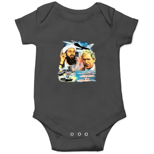 Discover Vintage 9-11 Onesies Featuring Osama Bin Laden Rap Design