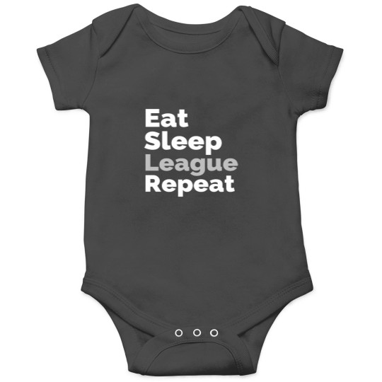 Discover Eat Sleep League Repeat Onesies