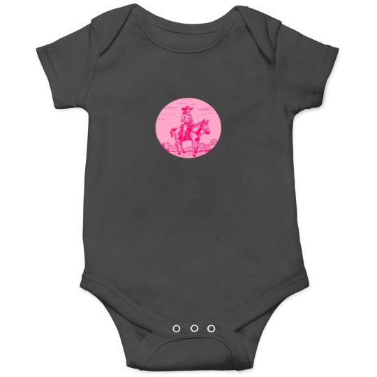 Discover Pink Cowgirlss Neon Wild West Onesies