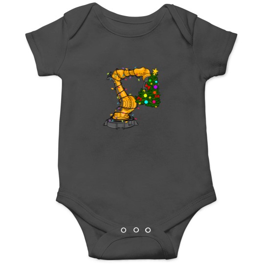 Discover Robot Xmas Christmas Tree Automation Industrial Robotics Onesies