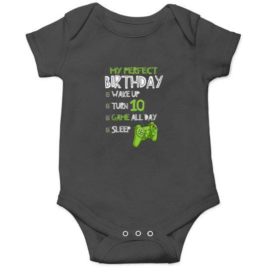 Discover 10th Birthday Gaming 10 Years Old Perfect Gamer Gift Boys Onesies