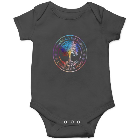 Discover All The People Imagine Living Life In Peace Art Tree Onesies