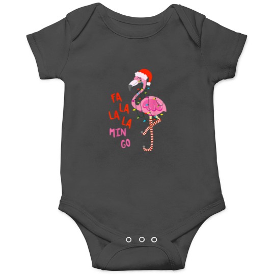 Discover Fa La La Mingo Flamingo Christmas Tropical Xmas Tree Lights Onesies