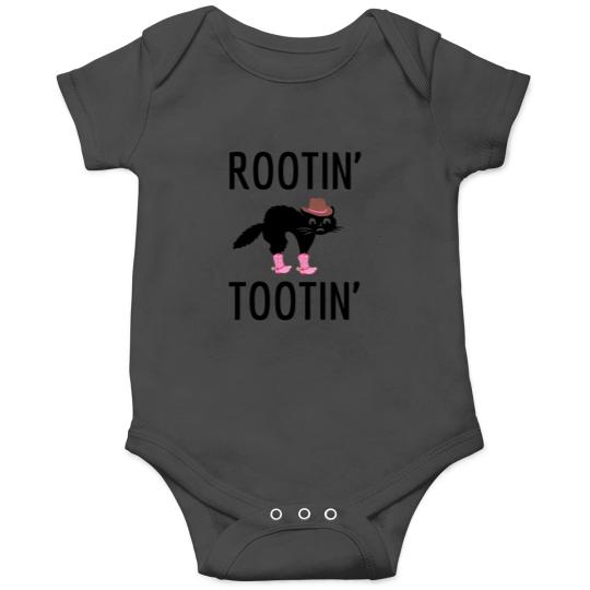 Discover Rotin Totin CATrootin tootin cowboy catfunny blach cat cowboy cowgirl rootin Onesies