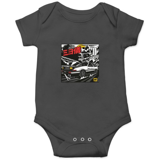 Discover Initial D Takumi Fujiwara Hachiroku Touge Attack! AE86 Trueno Onesies