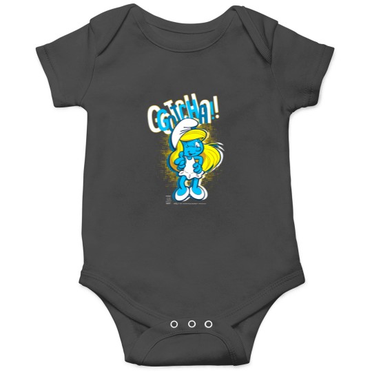 Discover The Smuurfs Smurfette Gotcha! Winky face Onesies