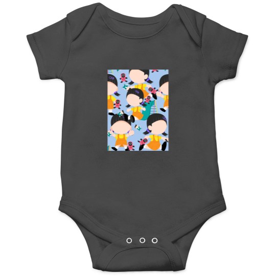 Discover Squid Cosplay Red Light Green Light Girl Playground Cute Netflix Onesies