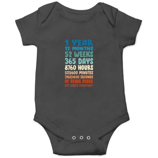 Discover One Year Sober Birthday AA NA Sobriety Onesies