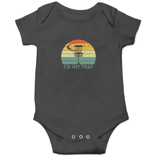 Discover Vintage Funny Disc Golf Onesie - ID Hit That Design