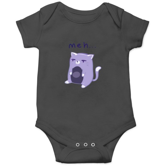 Discover 'Meh' Cat T-Shirt Onesies
