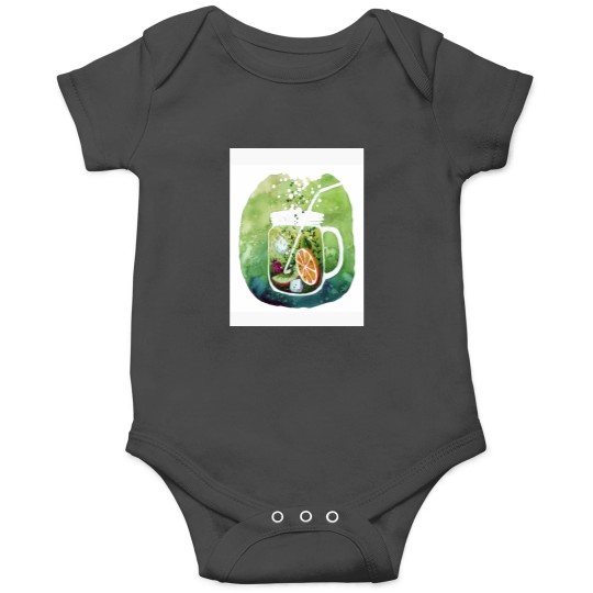 Discover Watercolor lemonade! Baseball ¾ Sleeve Onesies