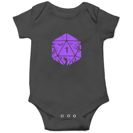 Discover Spooky Polyhedral D20 Dice Halloween Funny Costume Tabletop Rpg Addict 1 Onesies