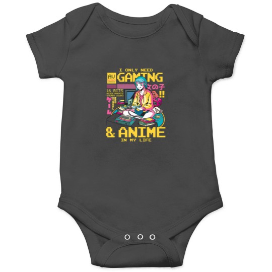 Discover I Only Need Gaming And Anime Japanese Manga Video Gamer Gear Onesies