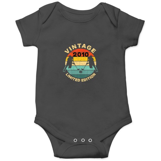 Discover Ice Hockey Vintage 2010 Bday 12Th Birthday Hockey Onesies