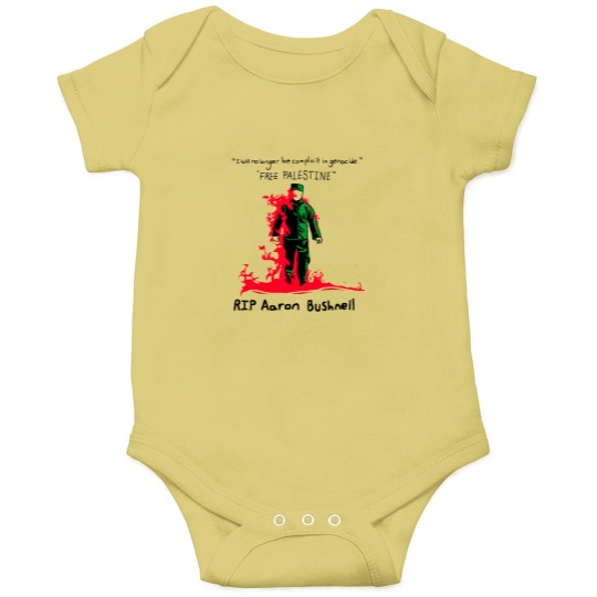 Discover Aaron Bushnell Onesies, RIP Aaron Bushnell Onesies