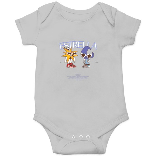 Discover MORA Merch Estrella Album Tracklist Back Design Onesies Mora Graphic Onesies