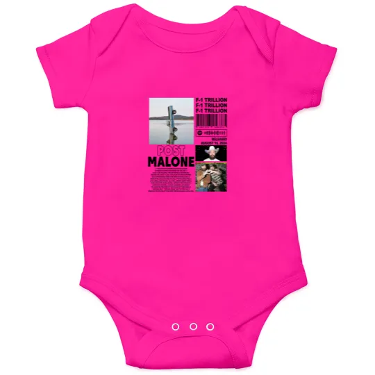 Discover Post Malone Onesies, F-1 Trillion Album Vintage Onesies