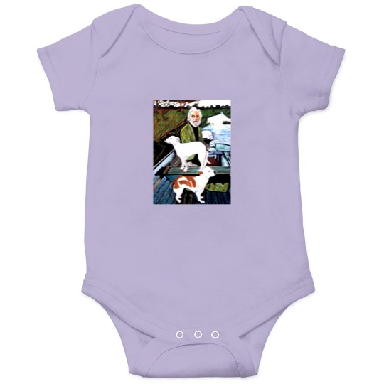 Discover Goodfellas Painting Old Man with Dog Onesies