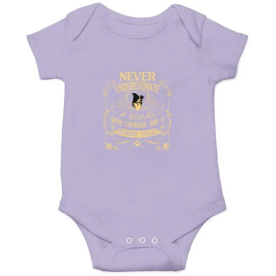 Discover A Woman With Courage And a Border Collie Onesies