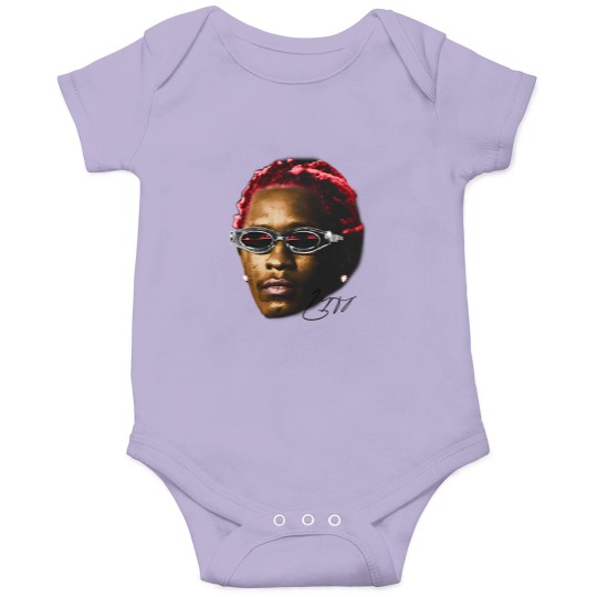 Discover YOUNG THUG Onesies | Rap Onesies Concert Merch Kanye Thugger Slime Season | White Red Rare Hip Hop Graphic Print |