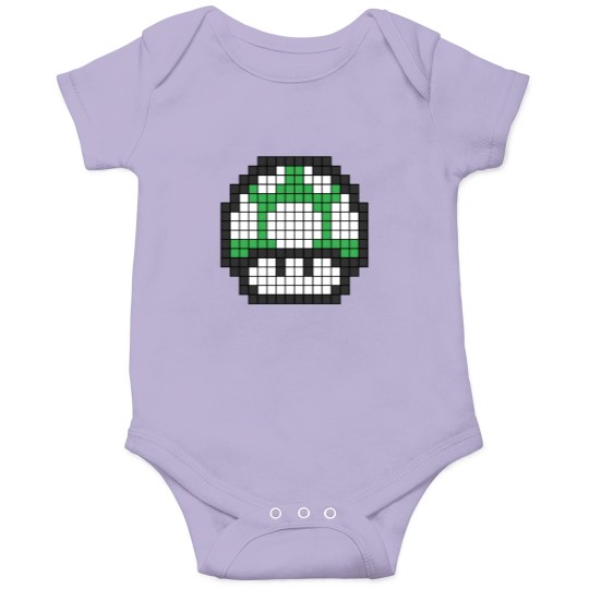 Discover 8Bit - Green Mushroom 1Up Onesies