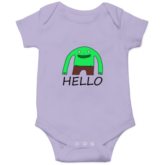 Discover Smiling friends Mr Frog sticker Sticker Onesies
