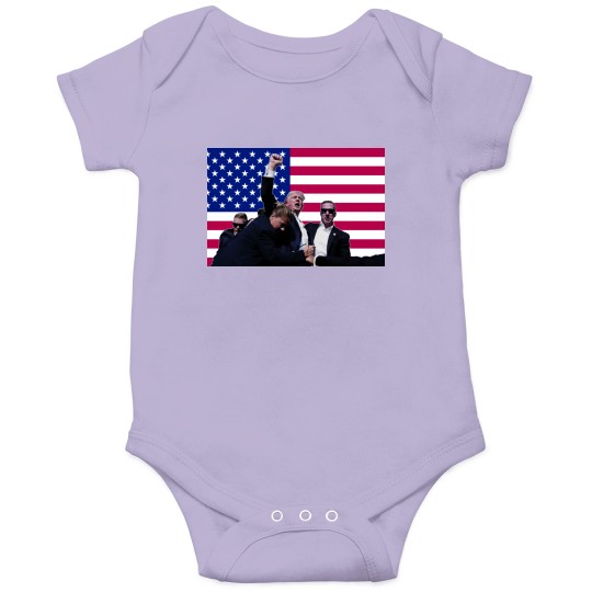 Discover Trump Fist Pump Flag MAGA 2024, Trump Flag, Patriotic Flag Onesies