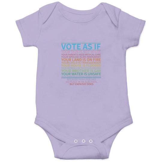 Discover Vote as if Onesies, Human Rights Onesies, Protest Apparel