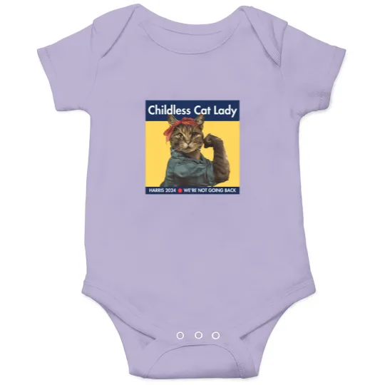 Discover Harris 2024 Onesies | Childless Cat Lady | Kamala Harris Onesies