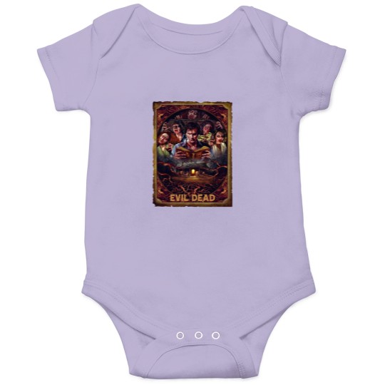 Discover Movie Art, Evil Dead Necronomicon by Peter Panyis, Black Cotton Mens Onesies