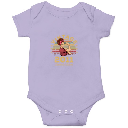 Discover 11 Year Old Gifts Vintage 2011 Limited Edition 11T Onesies