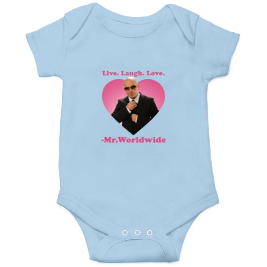 Discover Live Laugh Love Mr. Worldwide Onesies, Mr Worldwide Pitbull Onesies