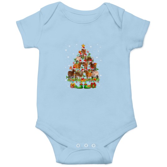 Discover Horse Christmas Tree Onesies, Christmas Horse Onesies, Farmhouse Onesies