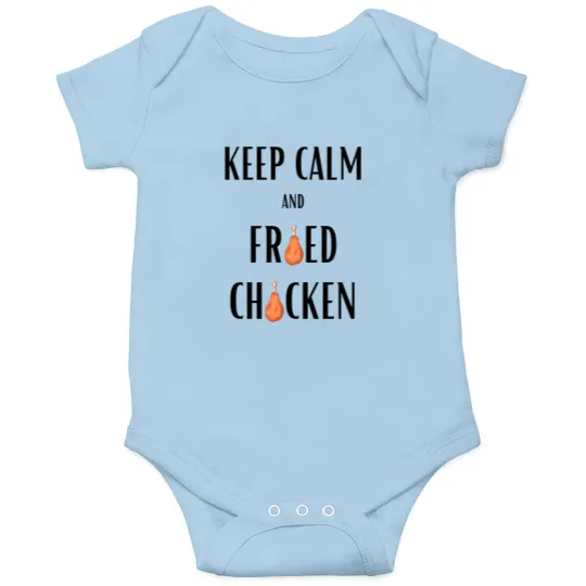 Discover Keep calm and fried chicken funny white  208 Onesies