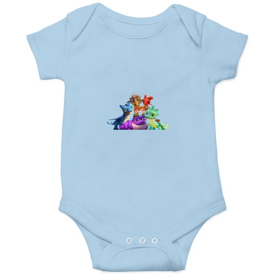 Discover Funny dragons rescue riders Active Onesies