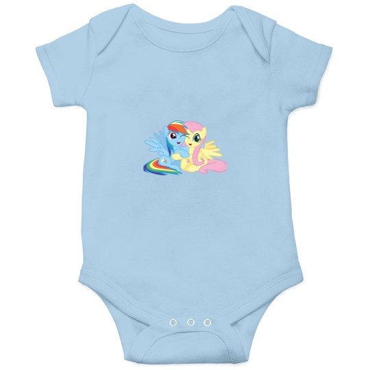 Discover Rainbow Dash and Fluttershy hugging Onesies