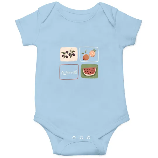 Discover palestine olives watermelon orange falasteen palestinian long t Onesies