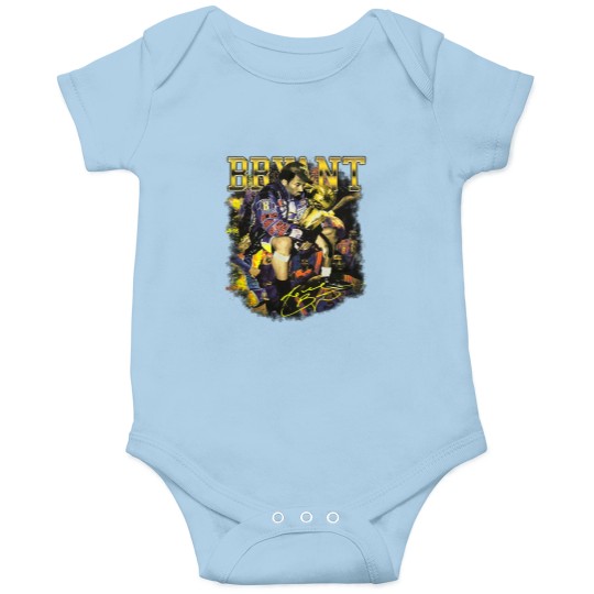 Discover KOBE BRYANT- CHAMPIONSHIP PHOTO Black Short Sleeve Onesies