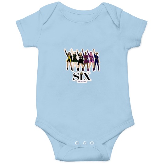 Discover Six the Musical Full Logo - Special Onesies