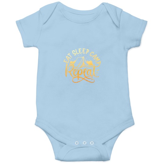 Discover eat sleep camp repeat designe for men and women Onesies