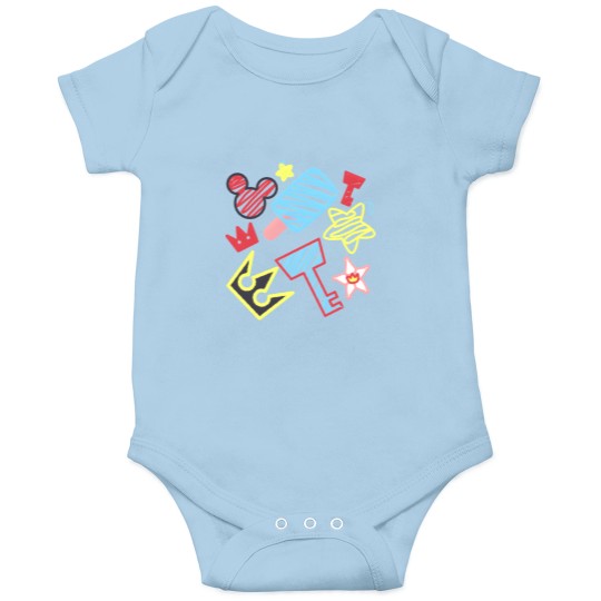 Discover Kingdom Hearts Crayon Style Drawings Onesies
