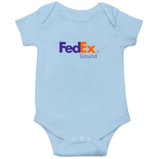 Discover FedEx Ground Delivery Logo Onesies