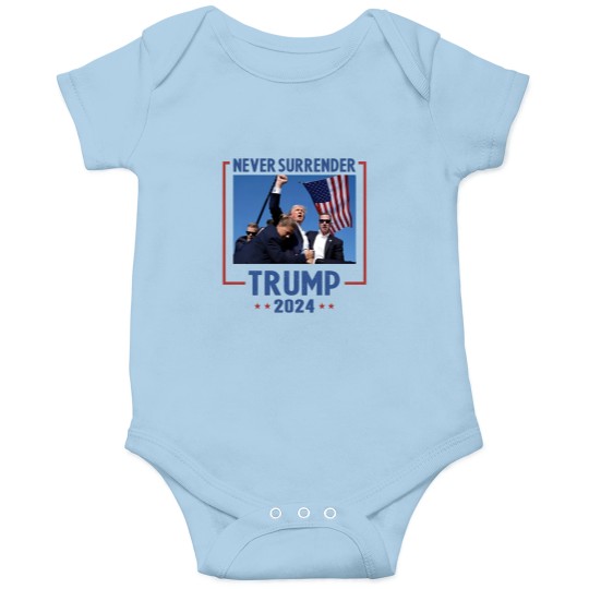 Discover Never Surrender Trump 2024 Onesie - Shooting & Assassination Design