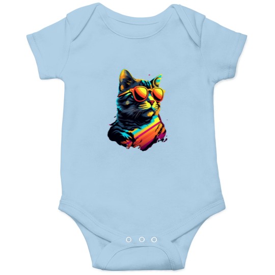 Discover Wave Balinese Cat Miami Design Onesies